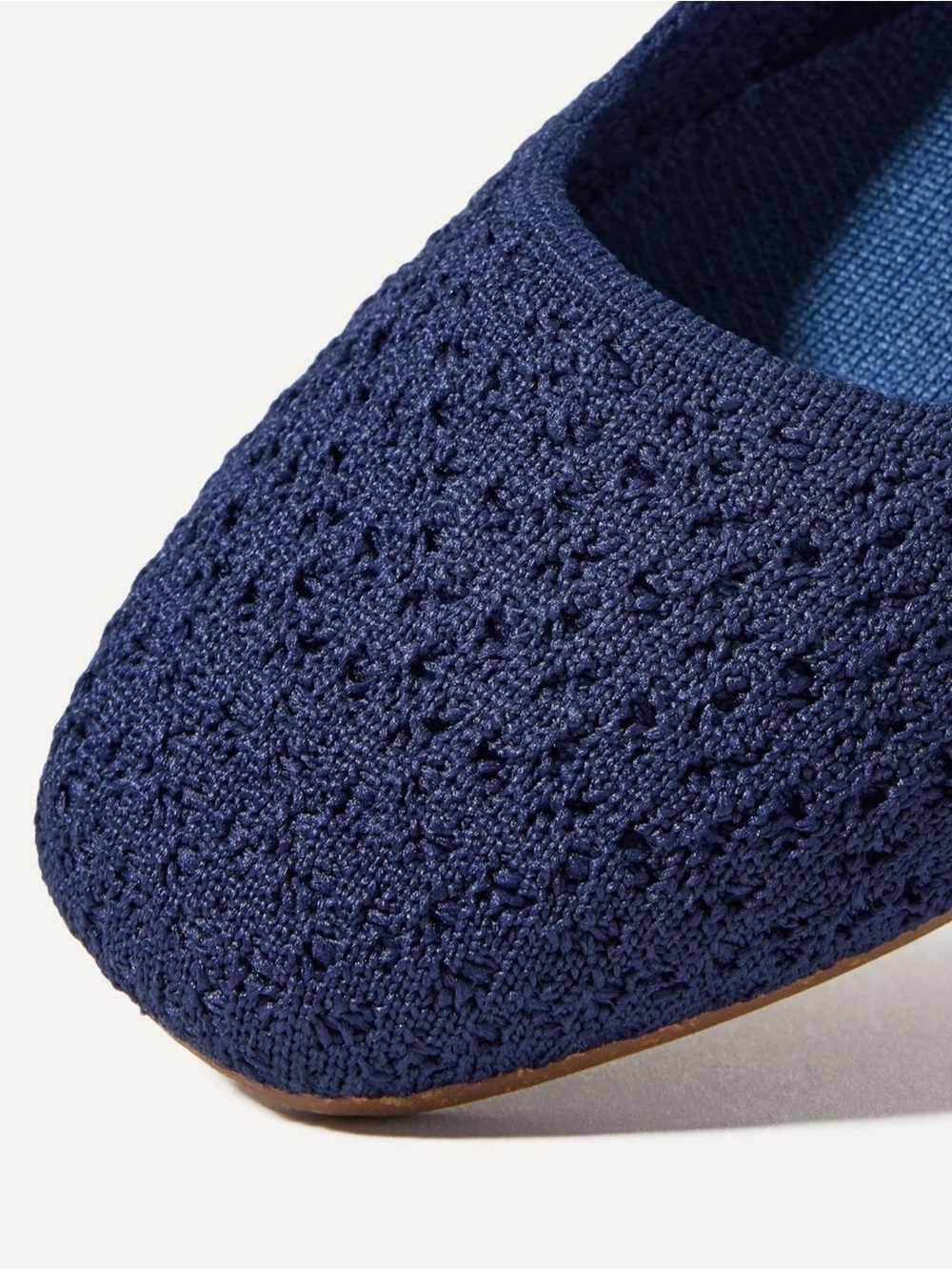 Rothy’s The Max Square Navy Crochet Flats 8.5 - Picture 4 of 4